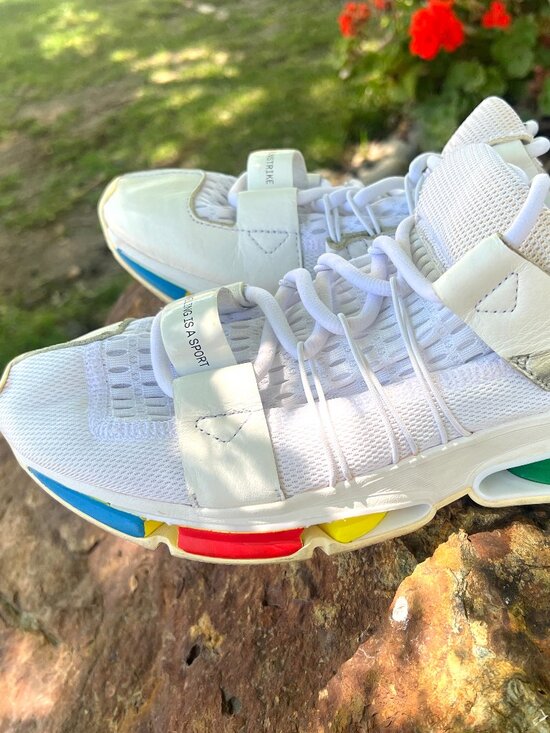 Adidas Oyster Holdings x Twinstrike ADV White Rainbow Sneakers Size 8 Men\'s main image 6